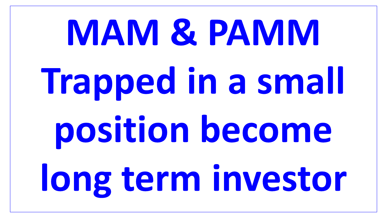 trapped in a small position become long term investor en